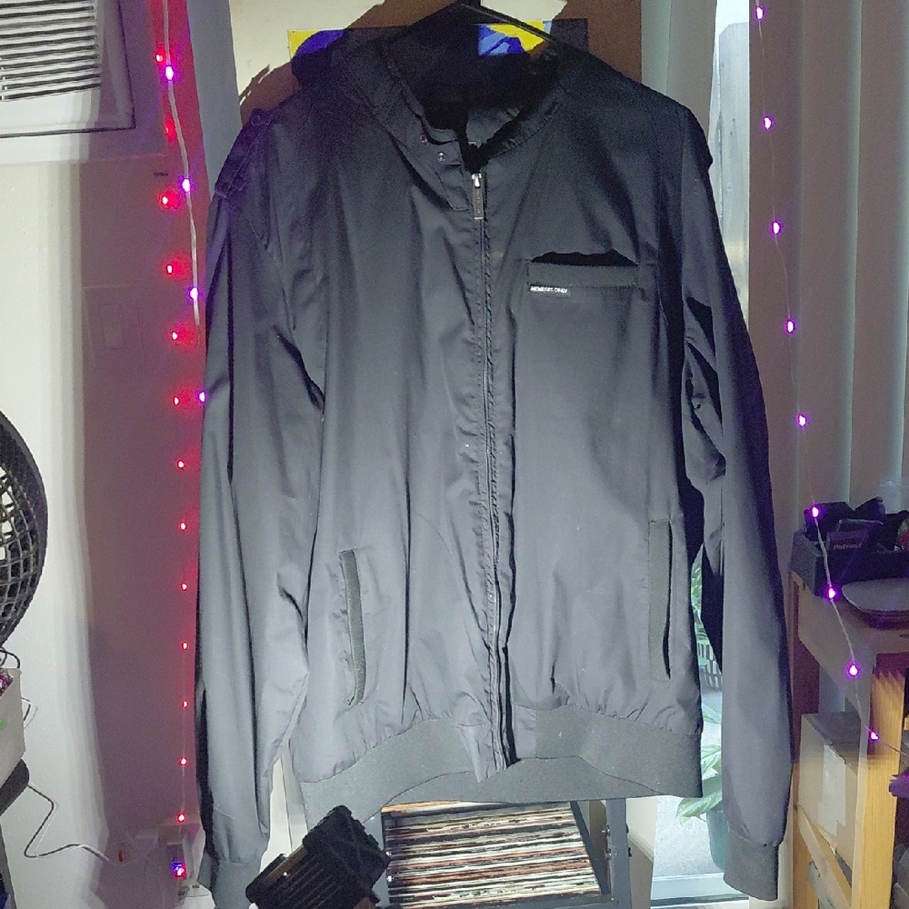 Members Only Black Mens Jackel